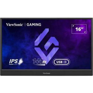 Monitor LED ViewSonic Portabil Gaming VX1654 15.6 inch FHD IPS 5 ms 144 Hz USB-C FreeSync