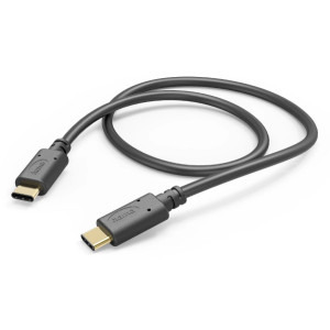 Cablu de date / adaptor Hama USB-C Male la USB-C Male, 60 W, 1.5 m, Black