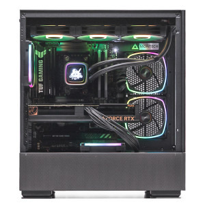 Gaming GREUCEANU powered by ASUS PRO ART, AMD Ryzen 7 9800X3D 4.7GHz, 32GB DDR5, 2TB SSD, RTX 4070 SUPER 12GB GDDR6X, Iluminare RGB, Windows 11 Pro (Workforce Ready)