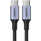 Cablu de date / adaptor Ugreen US316, USB-C Male la USB-C Male, 100 W, 3 m, Black