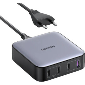 Ugreen CD328, 3x USB-C, 1x USB, Quick Charge 4.0 100 W, GaN, Black