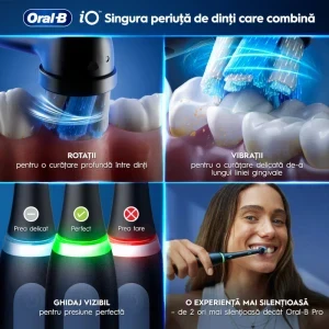 Oral-B Periuta de dinti electrica iO3 Negru + Trusa de calatorie + Pasta de dinti