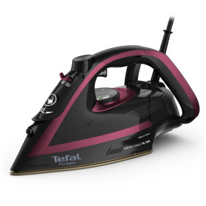 Tefal Fier de calcat PureGliss FV8065E0, 3000W, 50g/min, Negru/Visiniu