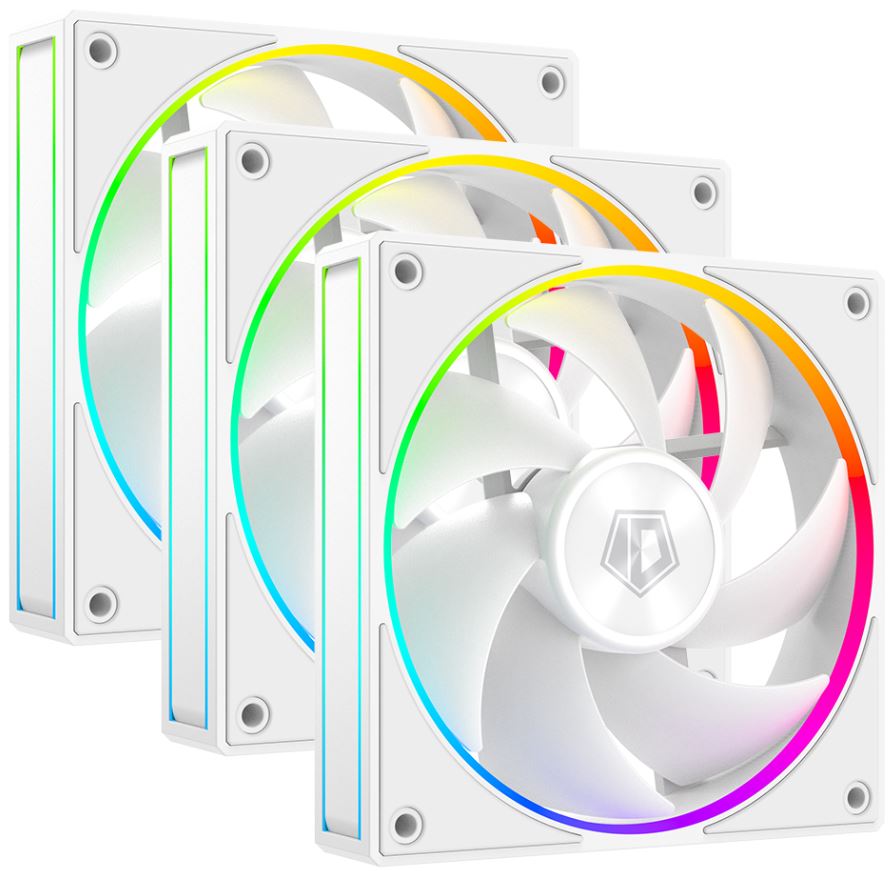 Ventilator / radiator ID-Cooling AF-127 White ARGB 120mm Three Fan Pack