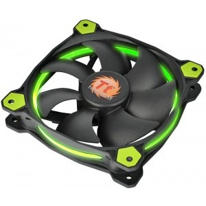 Thermaltake Riing 12 High Static Pressure 120mm Green LED 3 Fan Pack