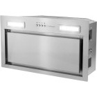 Hota incorporabila Turbionaire integrata TAM50S, Capacitate de absorbtie 446 m3/h, Clasa A++, Motor Brushless, Iluminare LED, Aspiratie perimetrala, Control electronic, Inox