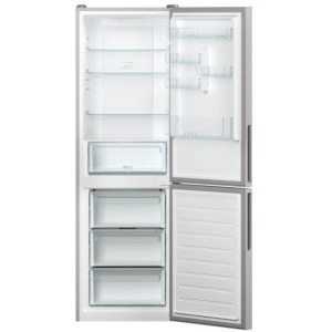 Candy CCE4T618ES, 341 L, Total NoFrost, Super Cooling, Clasa E, 185 cm, Argintiu