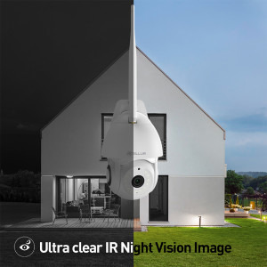 Tellur WiFi Smart, 3MP, UltraHD, Autotracking, PTZ, Alb