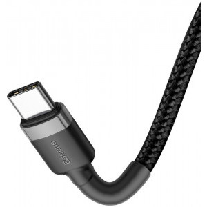 Baseus Cafule CATKLF-HG1, USB-C Male la USB-C Male, Quick Charge 3.0, 2 m, Black, amperaj maxim suportat 3A