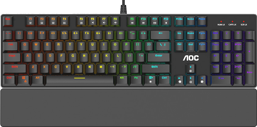 Tastatura Gaming AOC GK500 RGB Red Outemu Mecanica