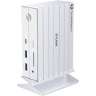 D-Link DUF-E01 14-in-1 Thunderbolt 4 Docking Station, 60W Power Delivery, 1x HDMI 2.1, 1x DP 1.4, 1x Thunderbolt 4, Gigabit LAN, 1x USB-C, 3x USB 3.1, 2x USB 2.0, SD, microSD