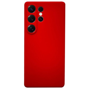 Lemontti Capac protectie spate Silicon Silky Red pentru Galaxy S25 Ultra