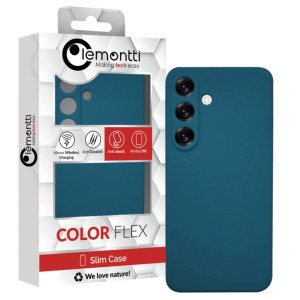 Lemontti Capac protectie spate Silicon Silky Blue pentru Galaxy S25