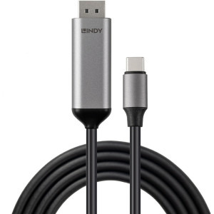LINDY USB-C Male - DisplayPort Male, 2m, negru