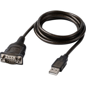 LINDY 1x USB Male - 1x RS232 Male, 1.5m, negru