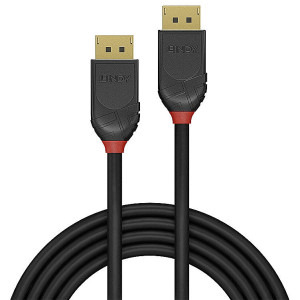LINDY DisplayPort Male - DisplayPort Male, v2.0, 0.5m, negru