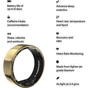 Ultrahuman Ring AIR, Bionic Gold 11