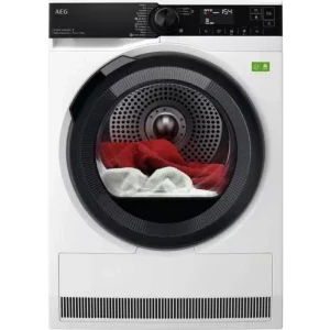 AEG TR9396CE, Pompa de caldura, 9 kg, Clasa B, Inverter, 3DScan, AbsoluteCare, MixDry, My AEG Care, Iluminare interioara, Alb