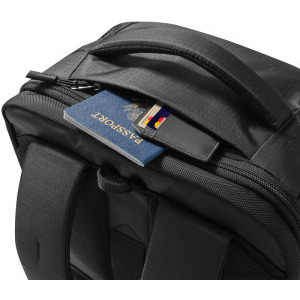 Tomtoc Rucsac laptop 17.3 inch Navigator-T66 Liteway, capacitate 40L, deschidere tip valiza, culoare negru