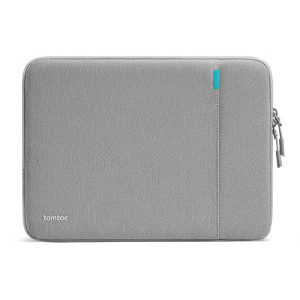 Tomtoc Husa laptop Apple MacBook Pro, 13.5-14 inch, Defender-A13, protectie de grad militar, culoare gri