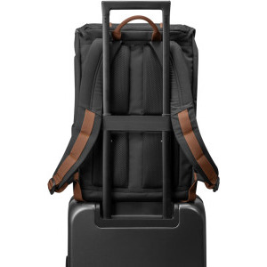 Tomtoc Rucsac laptop 15.6 inch Vintpack-TA1, capacitate 22L, fermoare YKK, catarame Duraflex, culoare negru