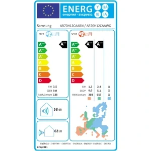 Samsung Premiere Plus Black, 12000 BTU, A+++/A+++, Wi-Fi, Inverter, SmartThings Energy, WindFree, AI Motion Wind, AI Auto Comfort