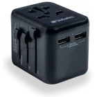 Incarcator retea Verbatim Adaptor universal 49543, 2x USB, Quick Charge 12 W, Black