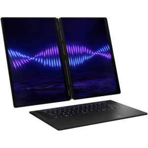 ASUS Gaming 16'' ROG Zephyrus Duo 16 GX651AX, 3K OLED 120Hz Touch, Procesor Intel® Core™ Ultra 9 386H (18M Cache, up to 4.90 GHz), 64GB LPDDR5X, 2TB SSD, GeForce RTX 5090 24GB, Win 11 Pro, Stellar Grey