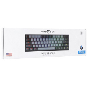 White Shark WAKIZASHI 2 US Blue Switch Mecanica Grey/Black