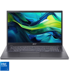 Laptop Acer 17.3 Aspire 17 A17-51M, FHD IPS, Procesor Intel® Core™ 5 120U (12M Cache, up to 5.00 GHz), 16GB LPDDR5, 512GB SSD, Intel Graphics, No OS, Steel Gray
