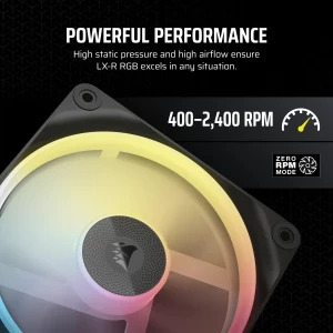 Corsair iCUE Link LX120-R RGB Reversed Expansion Kit 120mm Black