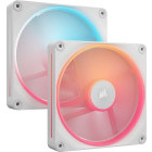 Ventilator Corsair iCUE Link LX140-R RGB Dual Pack Reversed Starter Kit 140mm White