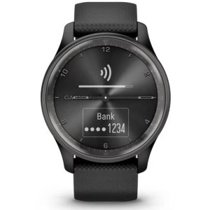 Garmin Vivomove Trend, WW, Silicone, Black