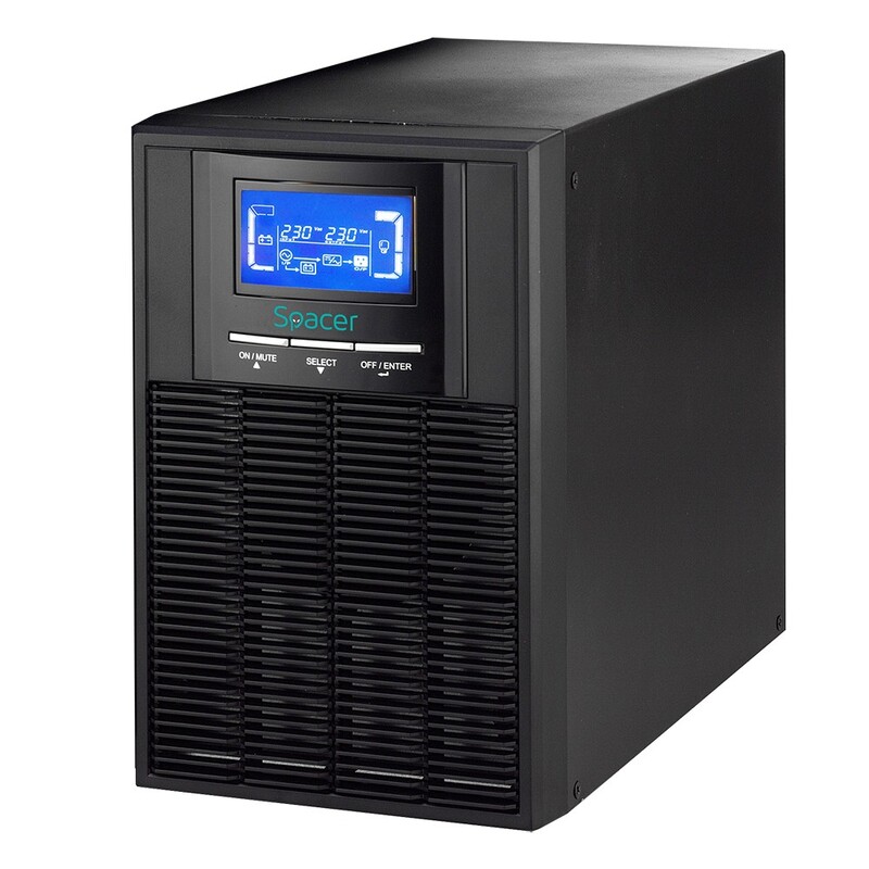UPS Spacer SPUP-2000D-OLT01 2000VA Negru