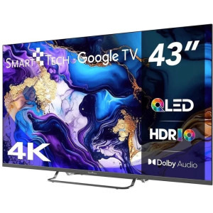 Smart Tech Smart TV QLED 43QG02V Seria QG02V 109cm 4K UHD HDR