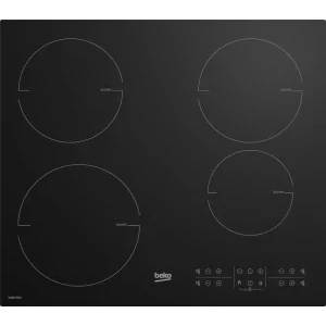 Plita incorporabila Beko HII64200RT, Inductie, 4 zone de gatit, Booster, Power Management, Negru