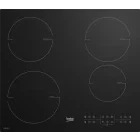 Plita incorporabila Beko HII64200RT, Inductie, 4 zone de gatit, Booster, Power Management, Negru