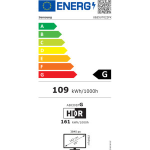 Samsung Smart TV Crystal UE65U7022F Seria U7022F 163cm 4K UHD HDR
