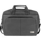 Natec Geanta laptop Gazelle, 15.6 inch, 3 compartimente, strat suplimentar de material, Gri inchis