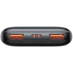 Baseus Bipow Pro, 20000 mAh, 2x USB, 1x USB-C, 22.5 W, Display, Blue