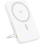 Baterie externa Baseus PicoGo Qi2 Magnetic, 5000 mAh, 1x USB-C, 20 W, Qi2, White