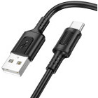 Cablu de date / adaptor Borofone BX111 Feliz, USB Male la USB-C Male, 1 m, Black, amperaj maxim suportat 3A
