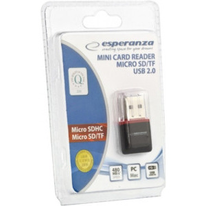Esperanza EA134K MICRO SD USB 2.0 Black