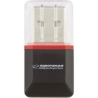 Cititor carduri Esperanza EA134K MICRO SD USB 2.0 Black