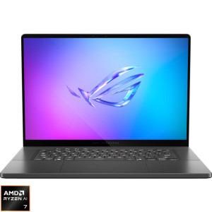 Laptop ASUS Gaming 16'' ROG Zephyrus G16 GA605KP, 2.5K OLED 240Hz, Procesor AMD Ryzen™ Al 7 350 (16M Cache, up to 5.0 GHz), 32GB LPDDR5X, 1TB SSD, GeForce RTX 5070 8GB, Win 11 Pro, Eclipse Gray