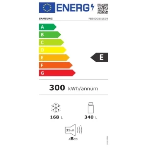 Samsung RB50DG601ES9EO, 508 L, Clasa E, No Frost, Digital Inverter, All Around Cooling, SpaceMax, AI Energy, Smart Things, Control electronic, 192 cm, Inox