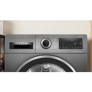 Bosch WQG245DREU, Pompa de caldura, 9 kg, Clasa C, AutoDry, SensitiveDrying, Self Cleaning Condenser, Gri