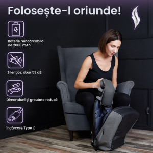 Suporto Aparat de masaj cervical, Shiatsu 5D, Incalzire