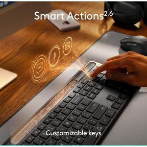 Logitech K980 Signature Slim Solar Black-Grey