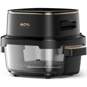 MOVA Friteuza cu aer cald AeroGlass AF20 Pro, 1700W, 4 L / 2.5L, Negru